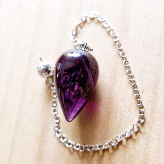 Water drop pendulum Amethyst