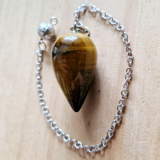 Water drop pendulum Tigers Eye