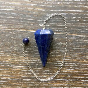 Lapis Lazuli Faceted Pendulum