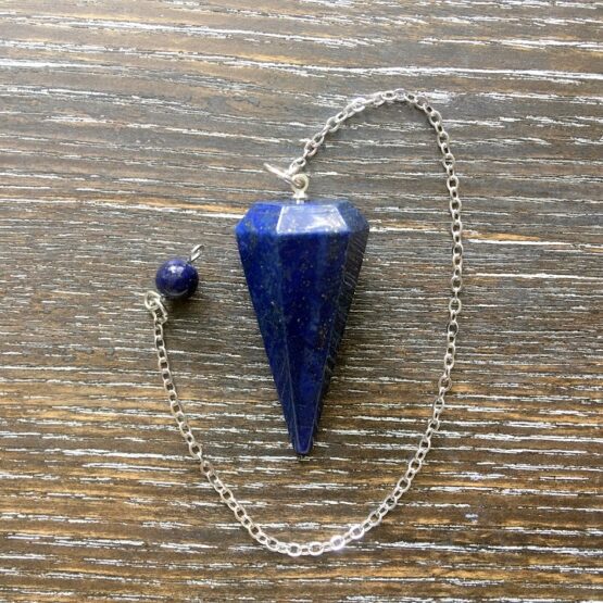 Lapis Lazuli Faceted Pendulum