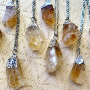 Raw Citrine pendant
