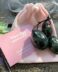 Nephrite Jade Yoni egg set - drilled