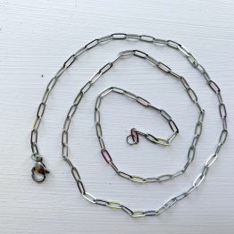 SS-Necklace-paperclip-45cm