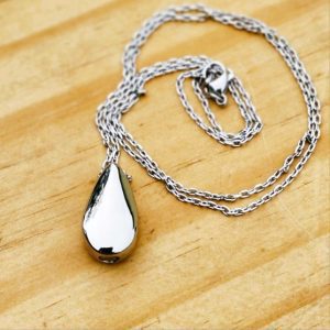 Teardrop memorial pendant small