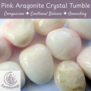Pink Aragonite Crystal Tumble