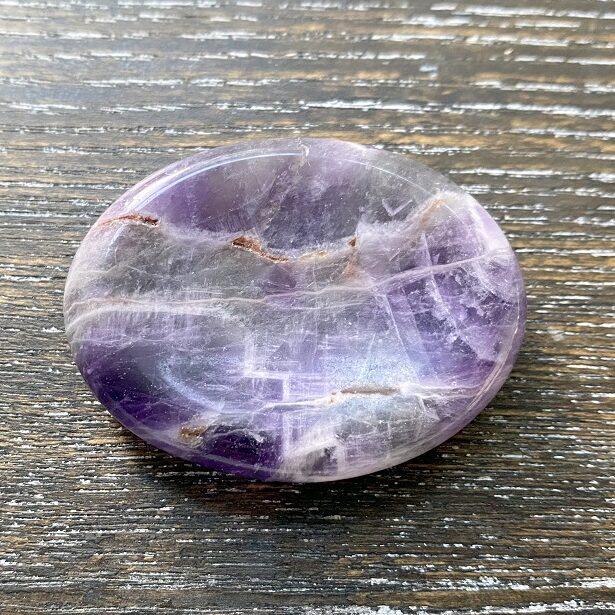 Amethyst worry stone