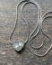 2 Paws in Small Heart Pendant