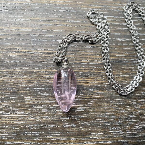 Glass Drop Memorial Pendant - Pink