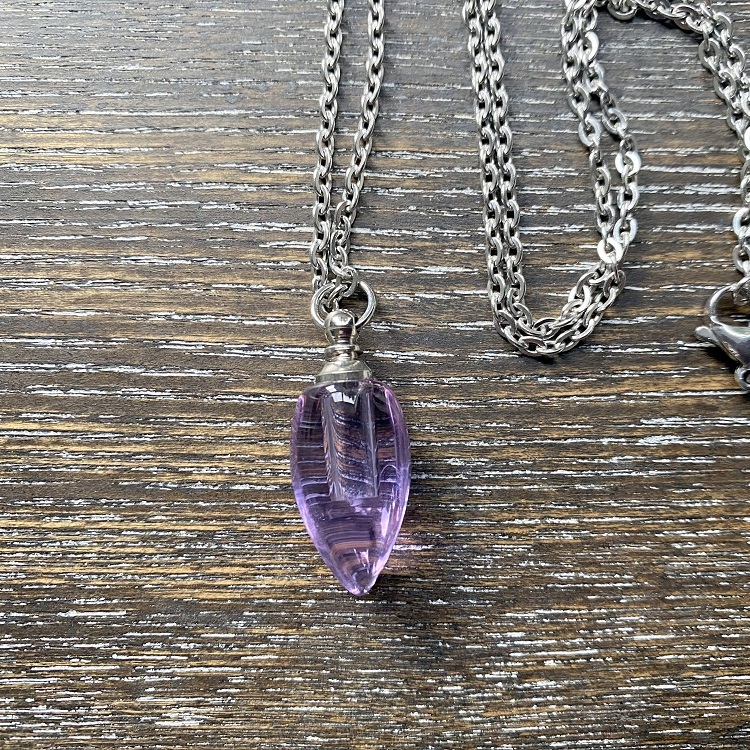 Purple glass drop