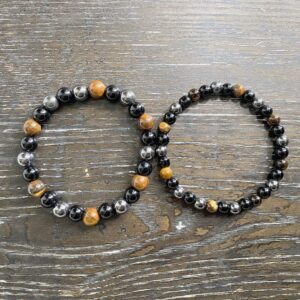 grounding bracelets 8mm & 6mm