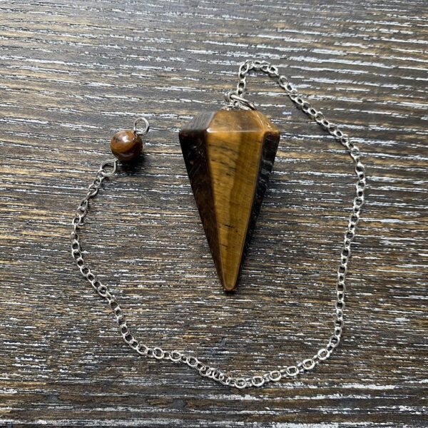 Tiger Eye Faceted Pendulum