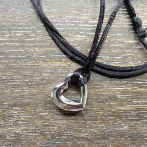 Heart on a Rope Memorial Pendant