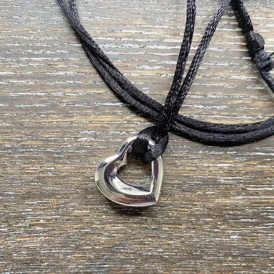 Heart on a Rope Memorial Pendant