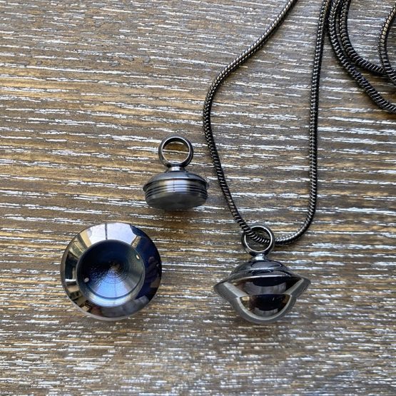 UFO Memorial Pendant - Black - Image 2