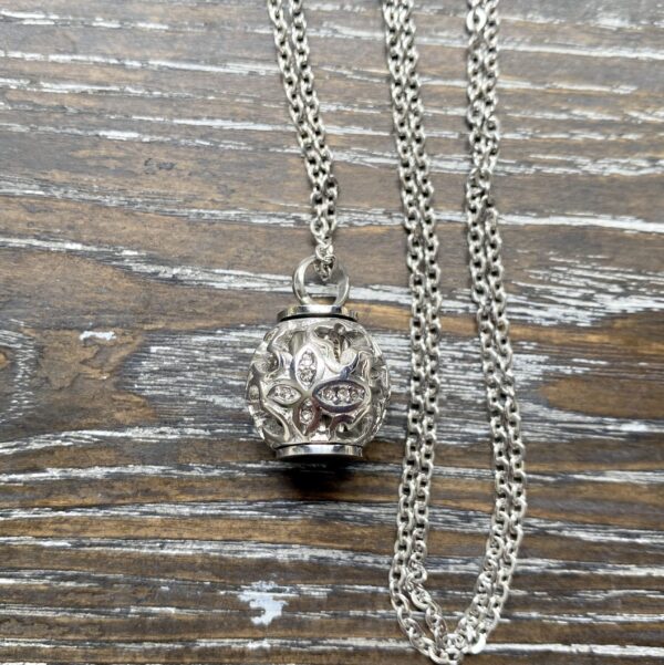 butterfly crystal urn memorial pendant