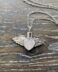 Angel wings with white crystal heart