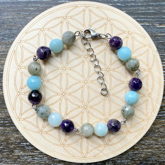 Intuition enhancing crystal bracelet