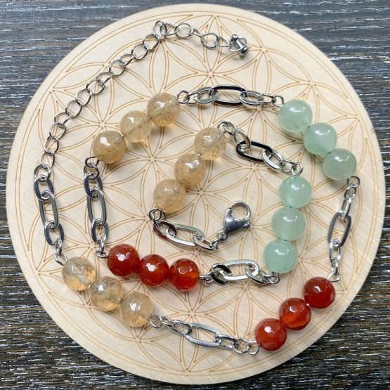 Abundance attracting crystal necklace