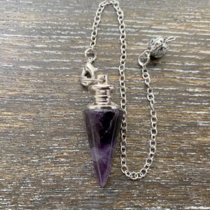 Amethyst medium cone pendulum