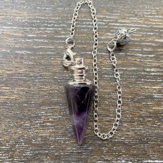 Amethyst medium cone pendulum