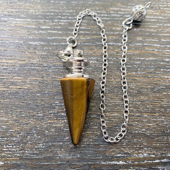 Tigers eye medium cone pendulum