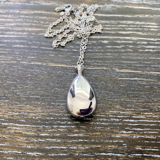 Teardrop memorial keepsake pendant