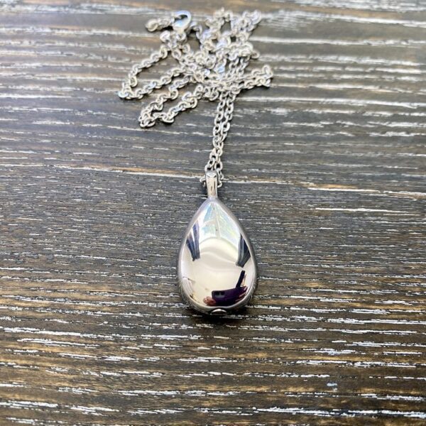 Teardrop memorial keepsake pendant