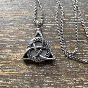Trinity knot memorial pendant