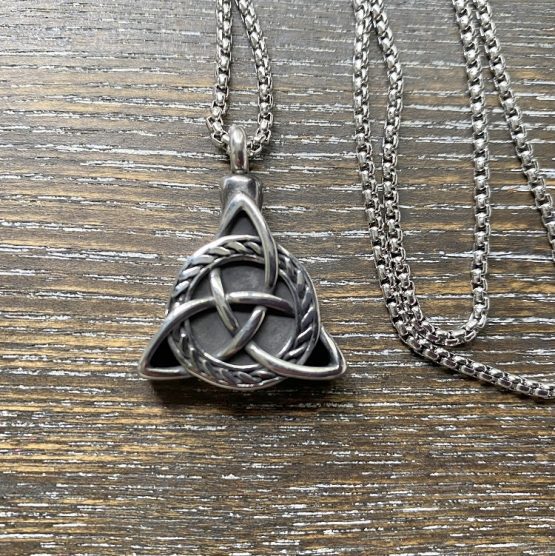 Trinity knot memorial pendant