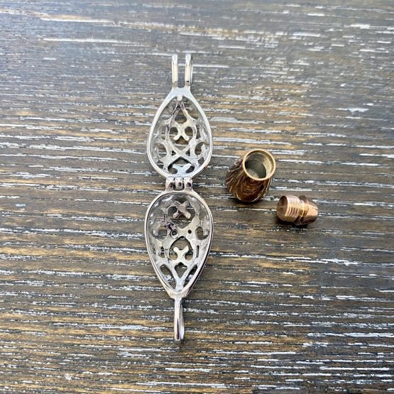 Teardrop with Urn memorial keepsake open
