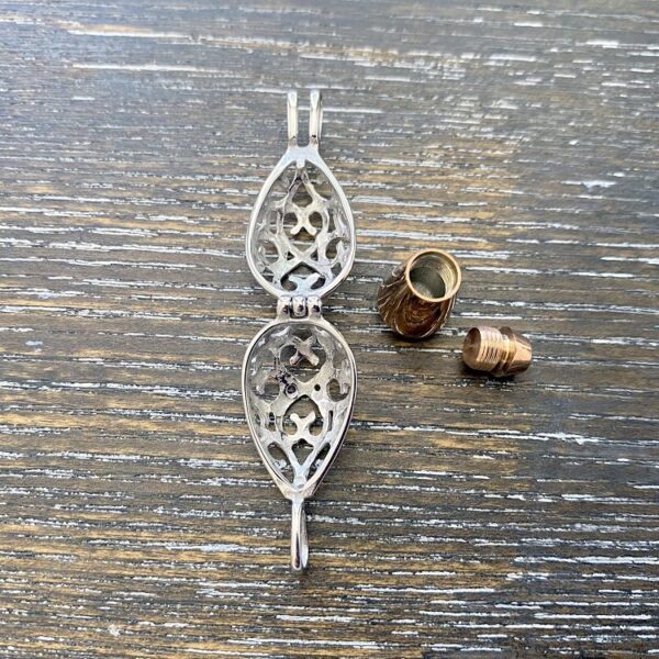 Teardrop with Urn memorial keepsake open