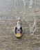 Oval with 3 crystal hearts memorial keepsake