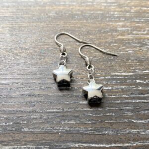Star charm memorial earrings
