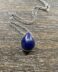 Lapis Lazuli teardrop memorial pendant