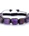 Chunky Amethyst bracelet on cord