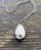 Howlite Teardrop memorial pendant