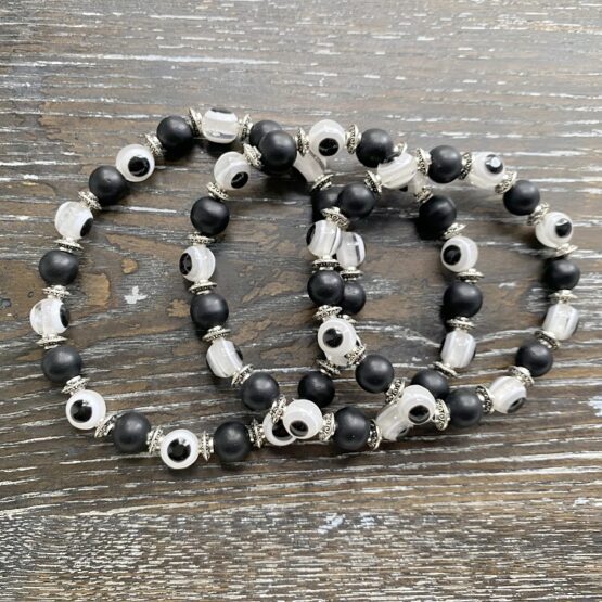 Matt Onyx evil eye bracelets - 3 sizes