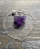 Amethyst wide cone pendulum