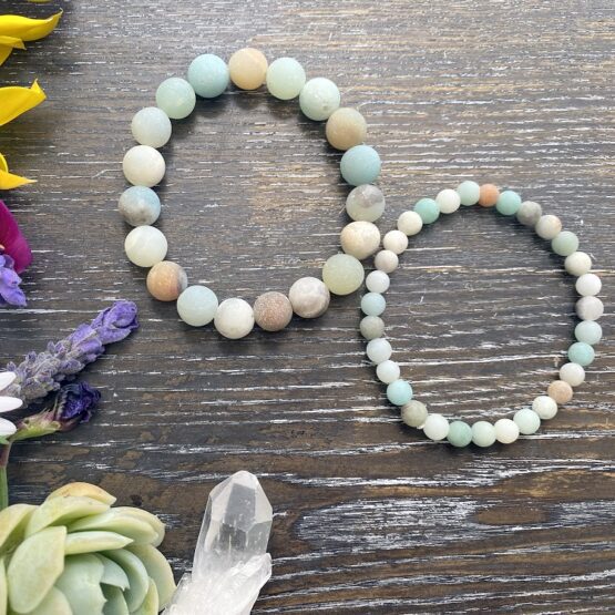 Amazonite bracelets Matt