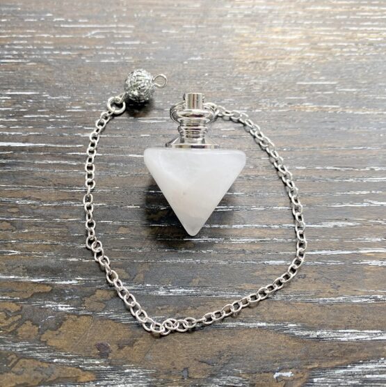 Clear Quartz wide cone pendulum