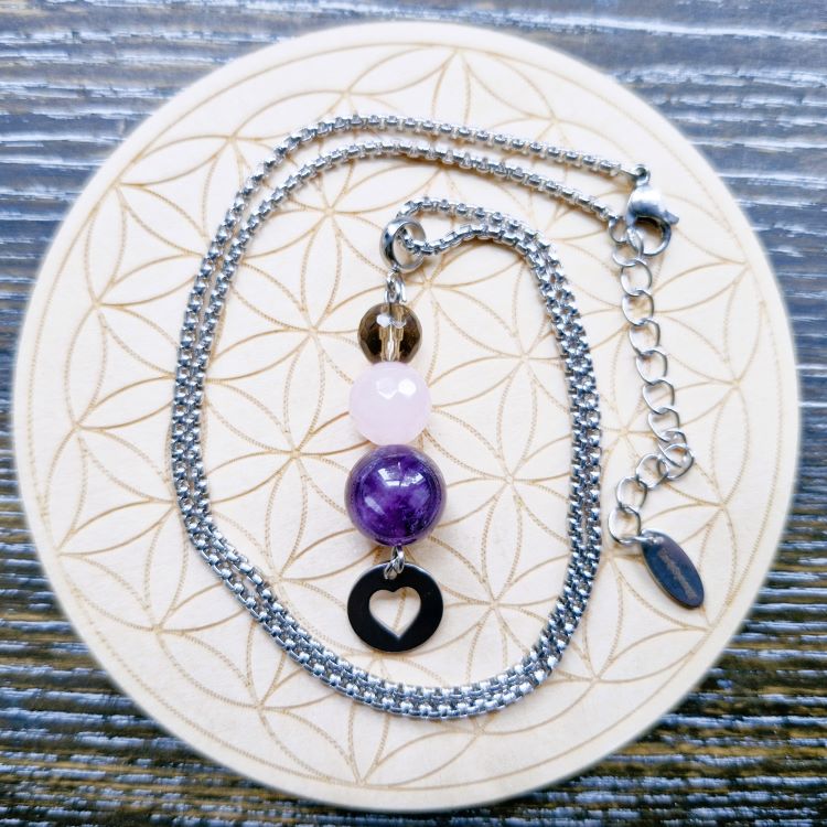 Dispelling negativity necklace parrot clasp