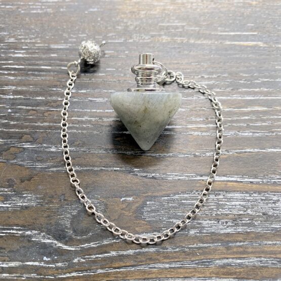 Labradorite wide cone penduum