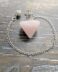 Rose Quartz wide cone pendulum