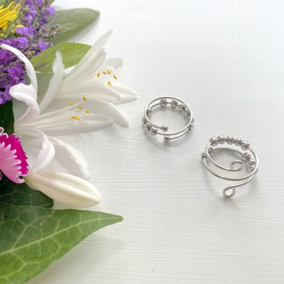 Anxiety fidget rings x 2