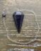 Blue Goldstone faceted pendulum