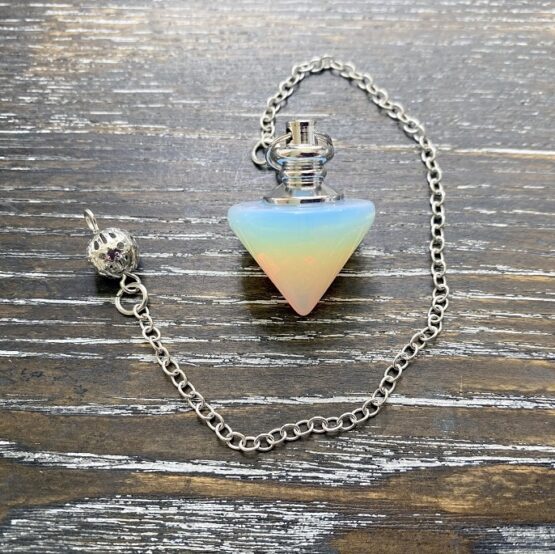 Opalite wide cone pendulum