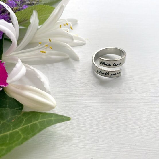 This too shall pass affirmation ring