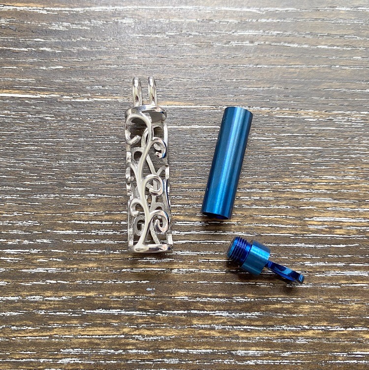 Tree of Life Cylinder pendant open