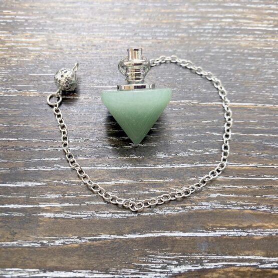 Aventurine wide cone pendulum