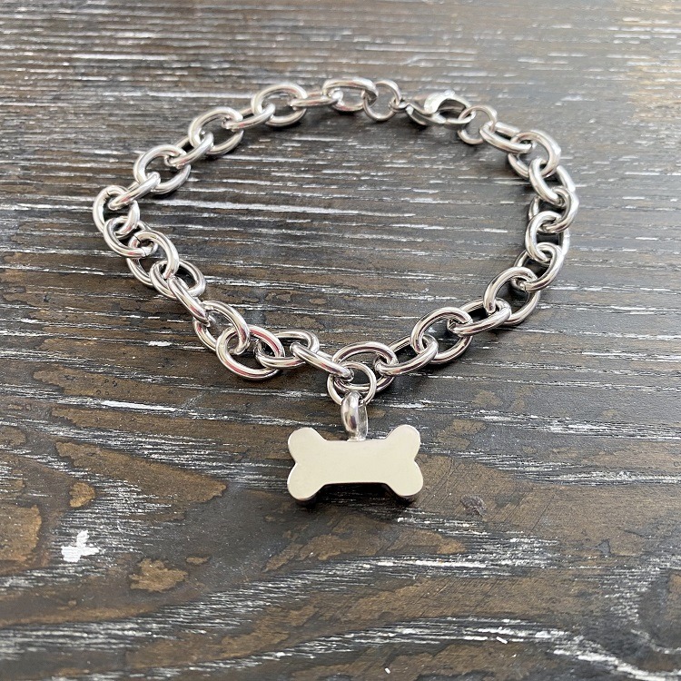Dog Bone memorial bracelet